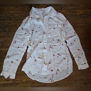 Cherry Print Blouse Size S